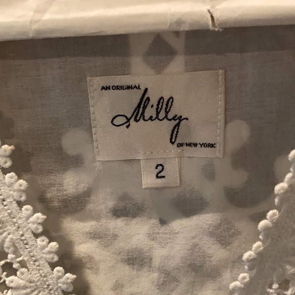 Milly V Neck Patterned Dress size 2 - Picture 2 of 6